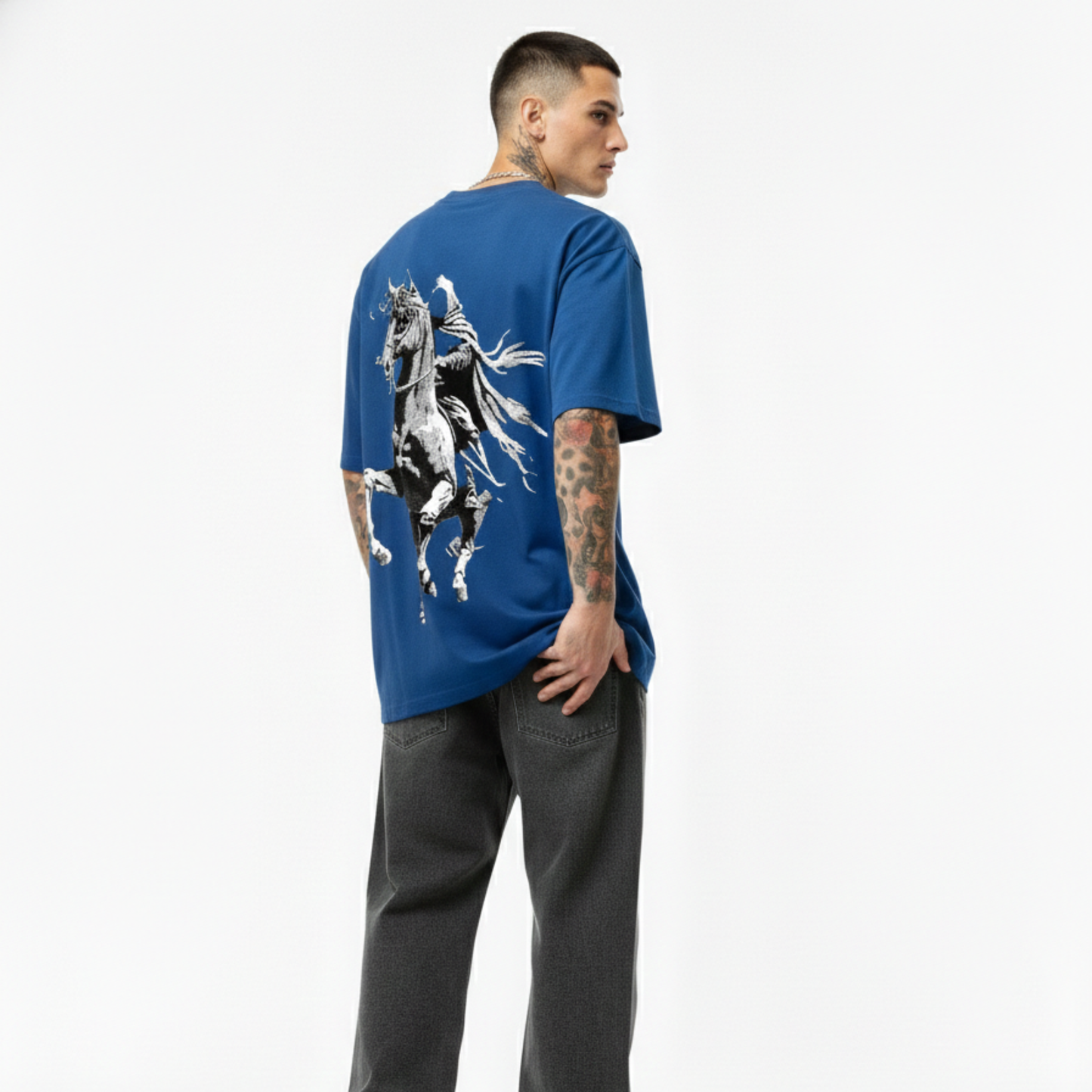 The "Shadow Rider" Oversized Tee