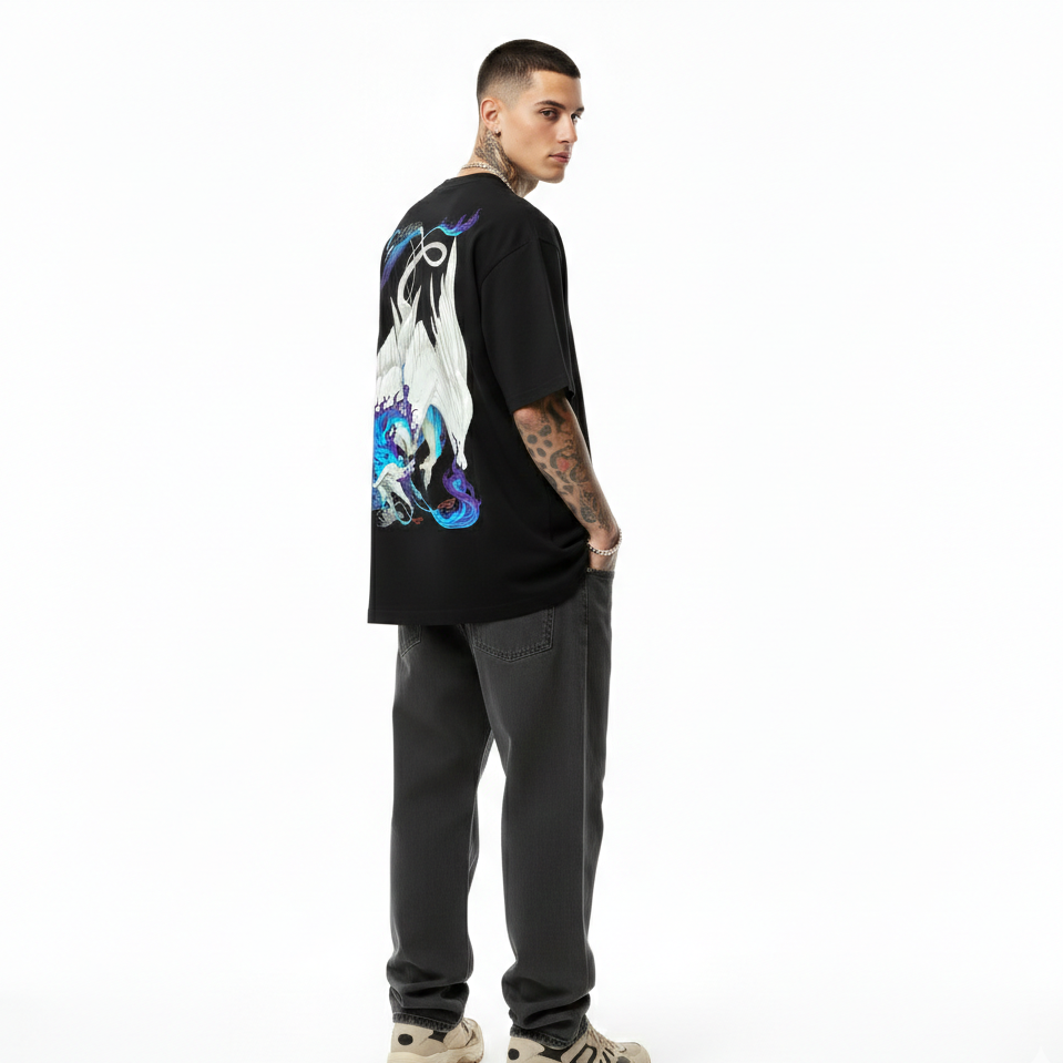 The "Azure Wraith" Oversized Tee