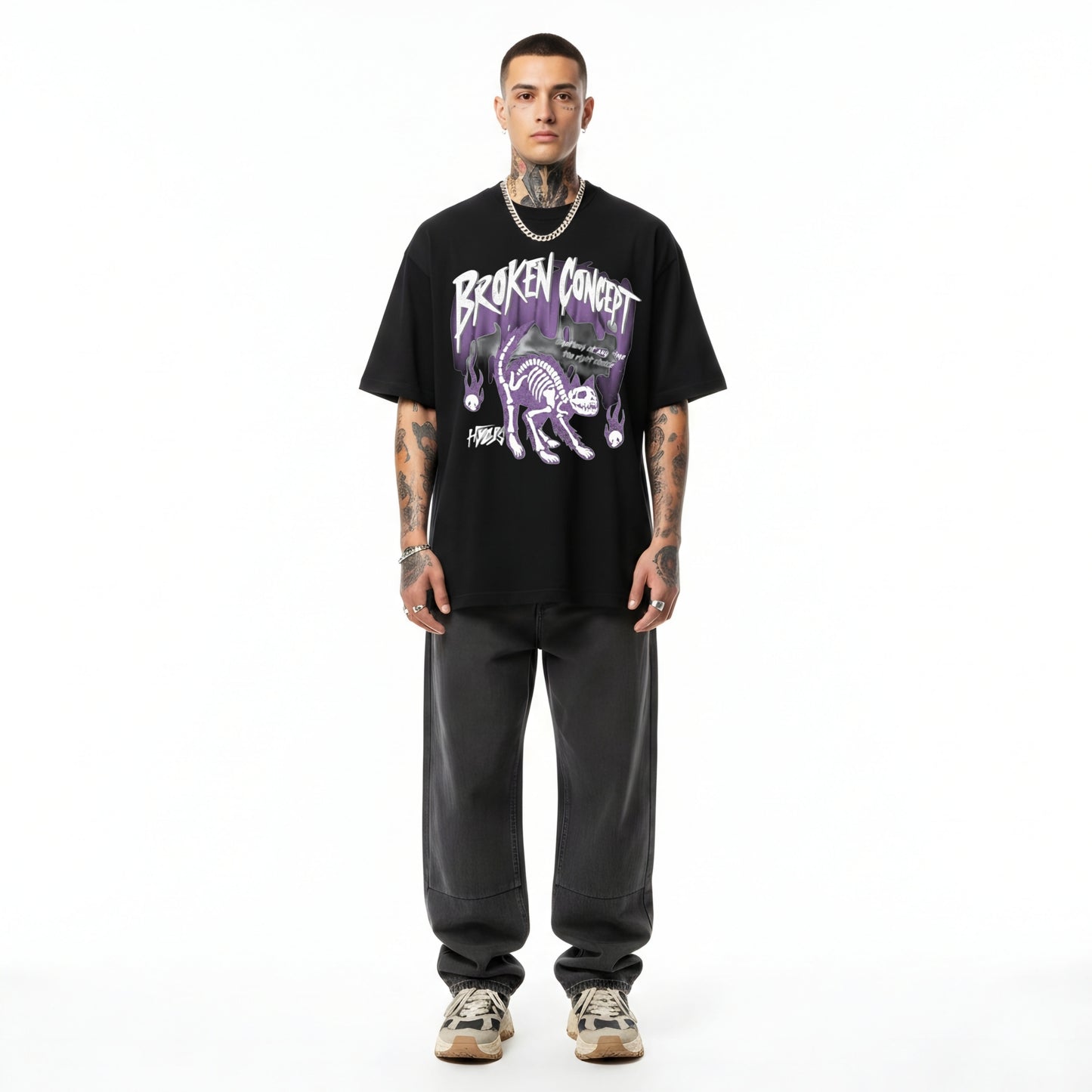 Ethereal Skelevine oversized tee