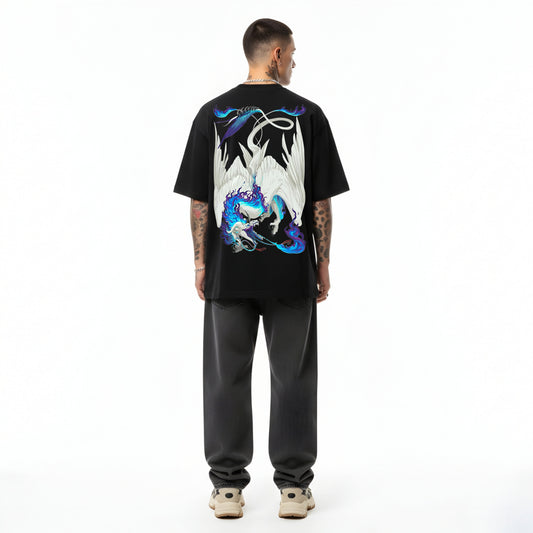 The "Azure Wraith" Oversized Tee