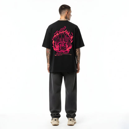 Hellfire Riff oversized tee