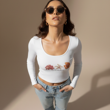 Floral Trio Crop