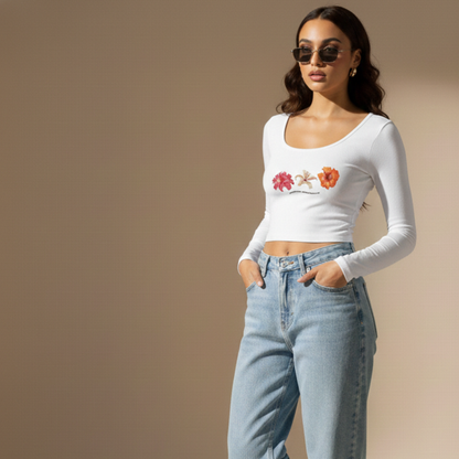 Floral Trio Crop